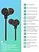 EVIO Bluetooth Headphones, Best Sports Wireless Bluetooth 5.0 Hi-Fi Stereo Deep Bass Earbuds, IPX7 Waterproof & 10 Hrs Playing Time Headsets, CVC 8.0 Neckband Magnetic in-Ear Earphone w/Mic (Black)