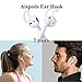 AirPods Case Compatible Apple Airpods 2&1, 9 in 1 Airpods Accessories Kits Protective Silicone Cover and Skin with Earpods Watch Band Holder/Ear Hook/Strap/Clip/Keychain/Grip[LED Visible]-Blue