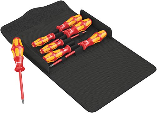 Wera '05136019001 Kraftform 100 i/7 Set 1 VDE Schraubendreher-Satz, 7-teilig