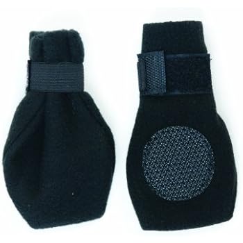 Fashion Pet Lookin Good Arctic Fleece Boots for Dogs, X-Large, Black