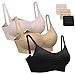 3PACK Womens Seamless Nursing Bra Bralette S-XL with Free Bra Extenders