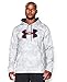 Under Armour Men's Armour Fleece Big Logo Pattern Hoodie, 3X-Large, White/Black/Red