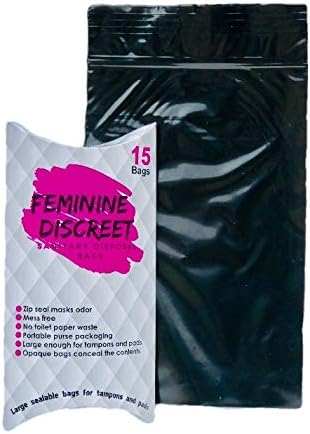 Feminine Discreet - Tampon and Pad Disposal Bags (3 Purse Packs)