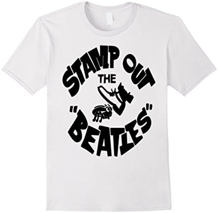 Mens Stamp out Beatles Tshirt Large White