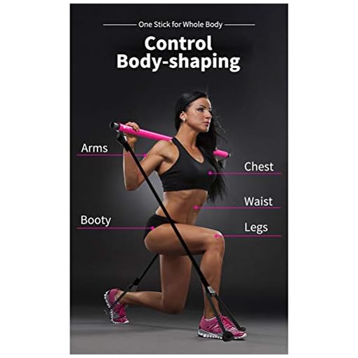 Pilates Bar Kit with Resistance Band, Portable Home Gym Workout Package,Resistance Band and Toning Bar Yoga Pilates… - Image 6