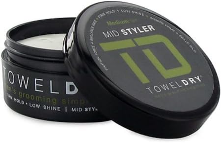 Towel Dry Mid Styler Paste for Men Firm Hold 1.69 oz
