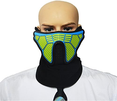 Soksar Light Rave Masks Glow In The Dark Masks Rave Gear and Rave Outfits Protective Gear For Young