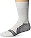 Balega Enduro V-Tech Crew Socks for Men and Women (1 Pair) (2016 Model), White/Grey, Medium