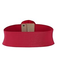 MUXXN Vintage Vestido de ancho elástico elástico Cinch cinturón de hebilla para flores