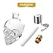 AIEVE Glass Table Torch, Glass Tabletop Torch Table Torches with Torch Wicks Wine Bottle Wicks Kit Replacement for Tiki Torches Citronella Torches Fuel Home Outdoor Tabletop Decor
