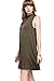 12 Ami Solid Mock Neck Flare Tank Dress - Made in USA