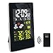JJTGS Weather Station Digital Weather Forecast Station Wireless Indoor Outdoor Thermometer with LCD Screen Temperature Alerts Humidity Monitoring for Home Use