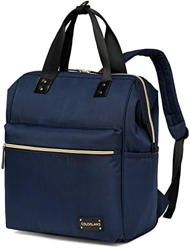 Versatile Diaper Bag Smart Organizer Backpack Traveller Tote Waterproof and Easy to Clean Baby Diaper Bag for Mom and Dad (Navy)