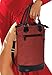 Vina 2-Bottle Wine Picnic Tote Carrier Travel Cooler Insulated Bag Leather Handles Durable Zipper Reusable
