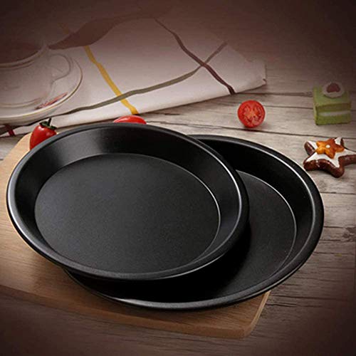 Pizzaplaat Van Koolstofstaal Ronde Pizza Pannen Met Antiaanbaklaag Carbon Steel Pizza Pan Non-Stick Round Pizza Tray… - Afbeelding 3