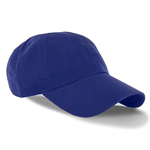 Blue_(US Seller)Curved Bill Plain Baseball Cap Visor Hat Adjustable