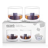 Eparé Whiskey Glasses - Double-Wall Glassware Set - Whisky, Bourbon, Scotch, Highball, Old Fashioned & Cocktail Tumbler