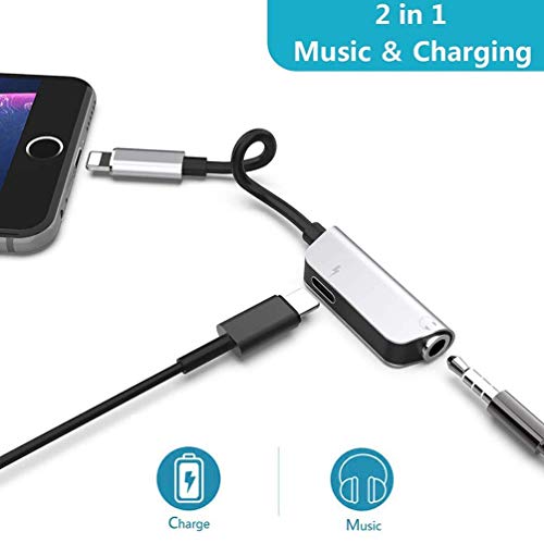 image for Ambrrhty Headphone Adapter for iPhone Adaptor 3.5mm Jack Dongle Earpho