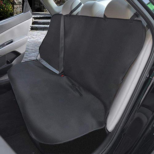 TanYoo Car Seat Cover Waterproof Car Seat Protector Non-Slip SBR Vehicle Best Protection for Sweat, Stains & Smell, Fit for Most Sedan Cars, SUVs, Black (54x51 Inch)【1 PCS】