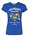 Heart Puzzle Women's T-Shirt, XL, Royal (Multicolor)