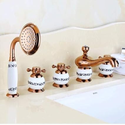 Saint Denis 5 Piece Deck Mounted Bathtub Faucet Amazon Com