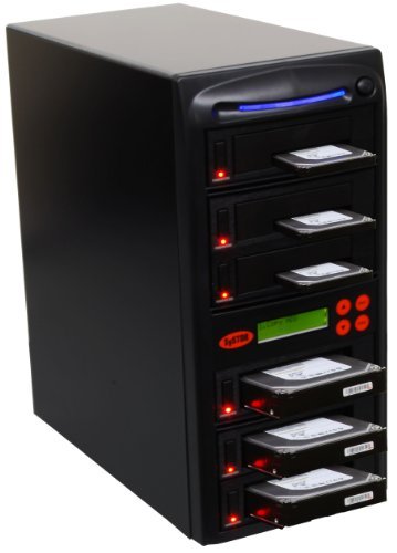 Systor Systems 1:5 SATA 2.5" & 3.5" Dual Port/Hot Swap Hard Disk Drive / Solid State Drive (HDD/SSD) Clone Duplicator/Sanitizer (90MB/s) 3.5 inches SYS105HS-DP