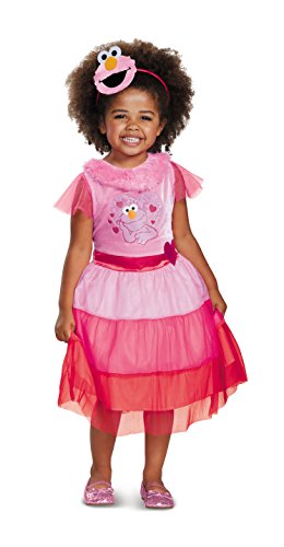 Elmo Dress Classic Costume, Pink, Small (2T)