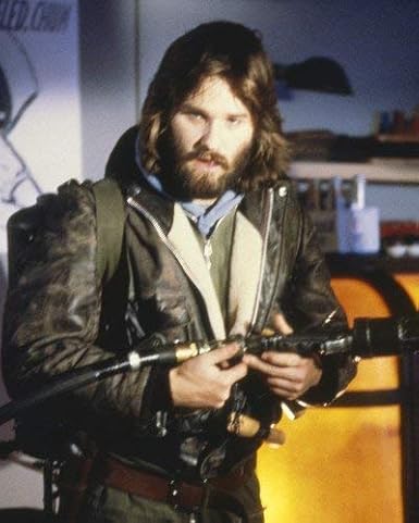 Kurt Russell Leather Jacket Holding Hose Bearded 11x14 Promotional Photograph At Amazon S Entertainment Collectibles Store