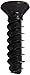 Small Parts 0408LPFB Steel Thread Rolling Screw for Plastic, Black Oxide Finish, 82 Degree Flat Head, Phillips Drive, #4-20 Thread Size, 1/2