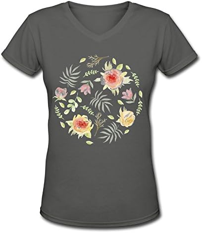 FITaway Hand Holding Red Rose Illustration Gift Design T-Shirt For Women's