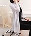 Shawhuaa Womens Knitted Slim Fit Open Front Cardigan Sweater Shawl White