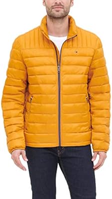 tommy hilfiger gold puffer jacket