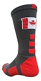 Canada Flag Baseline Socks (Multi, Medium)