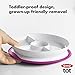 OXO Tot Stick & Stay Suction Divided Plate - Pink