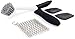 Best Value Cast Iron Cleaner Set With 5 Items: Scrub Brush + 2 Pan Scrapers + Silicone Pan Handle + Cast Iron Chainmail Cleaning Net That Will Help To Keep Your Cast Irons, Pots & Pans Super Clean