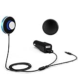 Wingco Bluetooth 4.0 Receiver Dual Port Car Charger + Magnetic Mounts + Built-in MIC & 3.5mm Aux Cabl Car,Speakerphone, Wireless Hands-free Talking&Music Car Kit, Mini Bluetooth Adapter