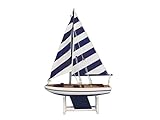 Hampton Nautical  Decorative Wooden It Floats Model Boat 12