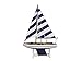 Hampton Nautical  Decorative Wooden It Floats Model Boat 12