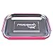 LunchBots Medium Trio II Snack Container - Divided Stainless Steel Food Container - Three Sections for Snacks On the Go - Eco-Friendly, Dishwasher Safe, BPA-Free - Stainless Lid - Pink Dots