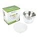 Plus Chilled Dipping Bowls Stainless Steel & Crystal Clear Acrylic Ice Container, Lid Included, Keeps Party Food Chilled for Hours, 3 Piece Set, 22 Ounce Capacity