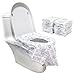 Biubee 20 pcs Disposable Potty Seat Cover - Large Size Travel Toilet Seat Cover with Adhesive No Slip(Star)