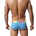 Men's Underwear,Neartime Low Waist Shorts Mens Boxers Under Ppants Soft Briefs (L, Blue)