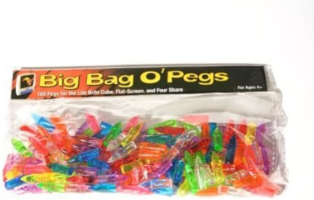 Big Bag O' Pegs (160 Lite Brite Pegs) - FOR SQUARE LITE BRITES ONLY - see pictures by Latigo