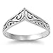 CHOOSE YOUR COLOR Sterling Silver Chevron Thumb Ring