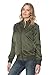 Members Only Women's Iconic Boyfriend Jacket with Satin Finish, Dark Green, Medium