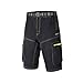 Ynport Men's Fast Dry Loose Fit MTB Shorts Mountain Bike Cycling Pants with Belt(No Padding) Black