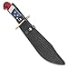 Timber Wolf 2018 American Independence Bowie/Fixed Blade Knife - Collectible Limited Edition, Laser Serialized - 3Cr13 Stainless Steel, Patriotic Blade Etchings - USA Flag Handle Theme - 16