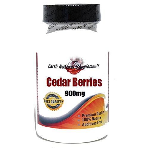 Cedar Berries 900mg * 90 Caps 100 % Natural - by EarhNaturalSupplements