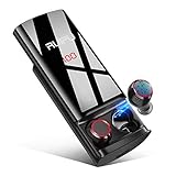 Wireless Earbuds Bluetooth Earbuds True Wireless Earphones IPX6 Waterproof Smart Touch Control Bluetooth 5.0 Stereo Hi-Fi Sound with 8000mAh Charging Case (Black)