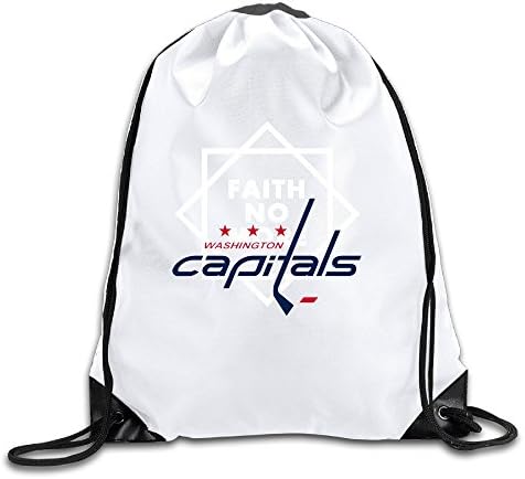 Rock Band Faith No More Logo Mike Patton White Drawstring Backpack Sport Bag For Men & Women